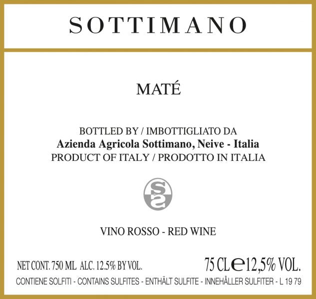 Sottimano Brachetto Mate Dry Still